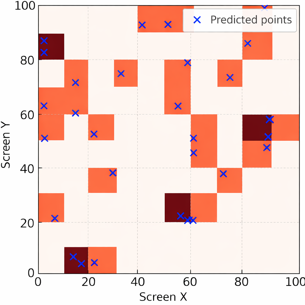 Process of mapping coordinates to patch scores